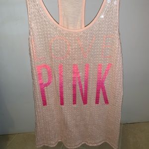 PINK VS Sequins Tank
